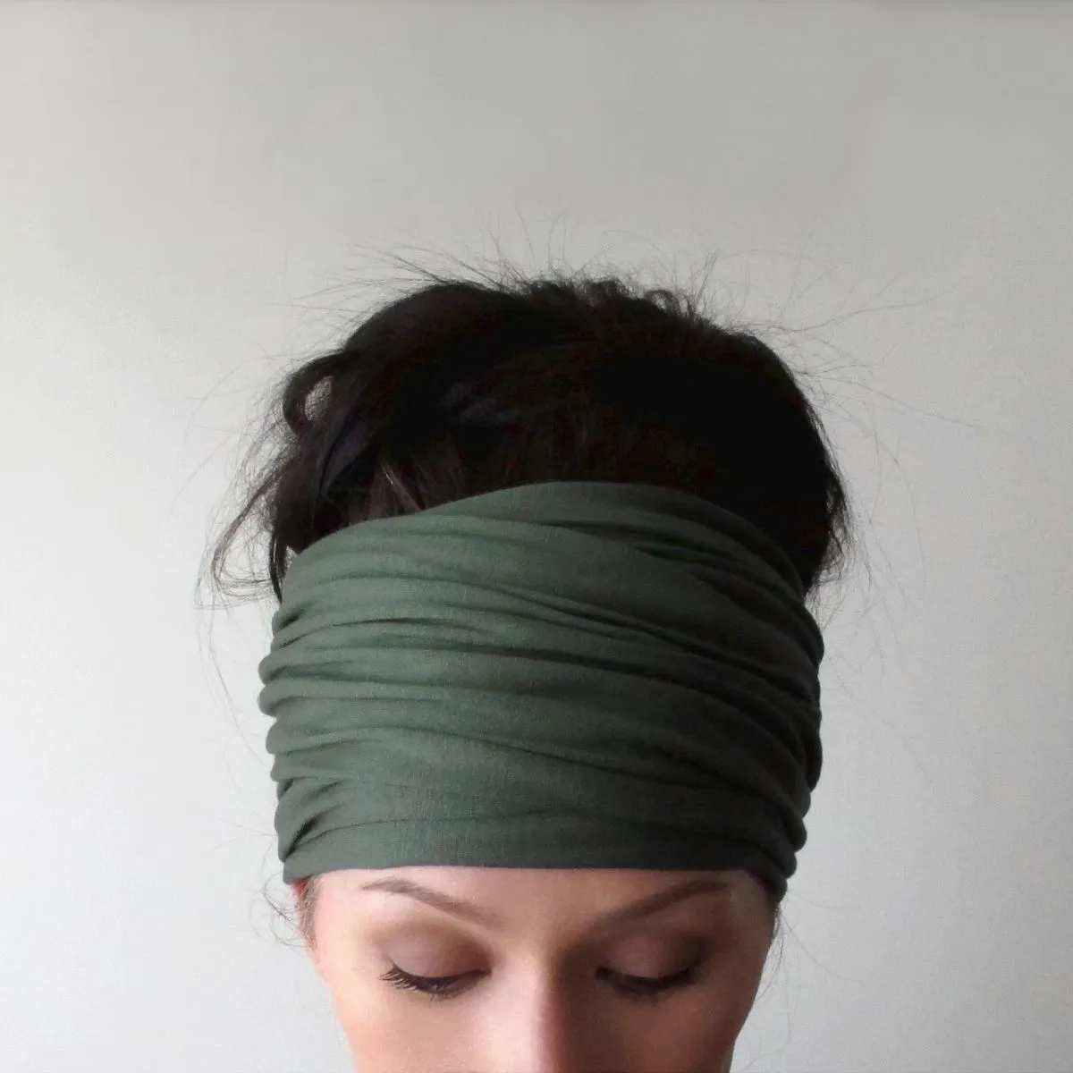 MINERAL GREEN Head Scarf