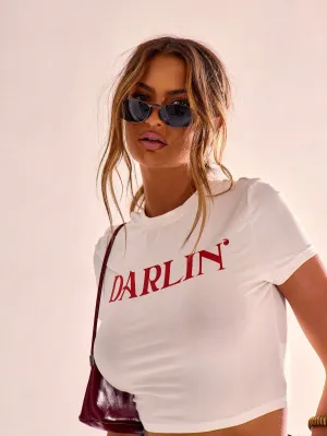 MUSERA Blusa "Darlin'" de manga corta en Cherry Vibes