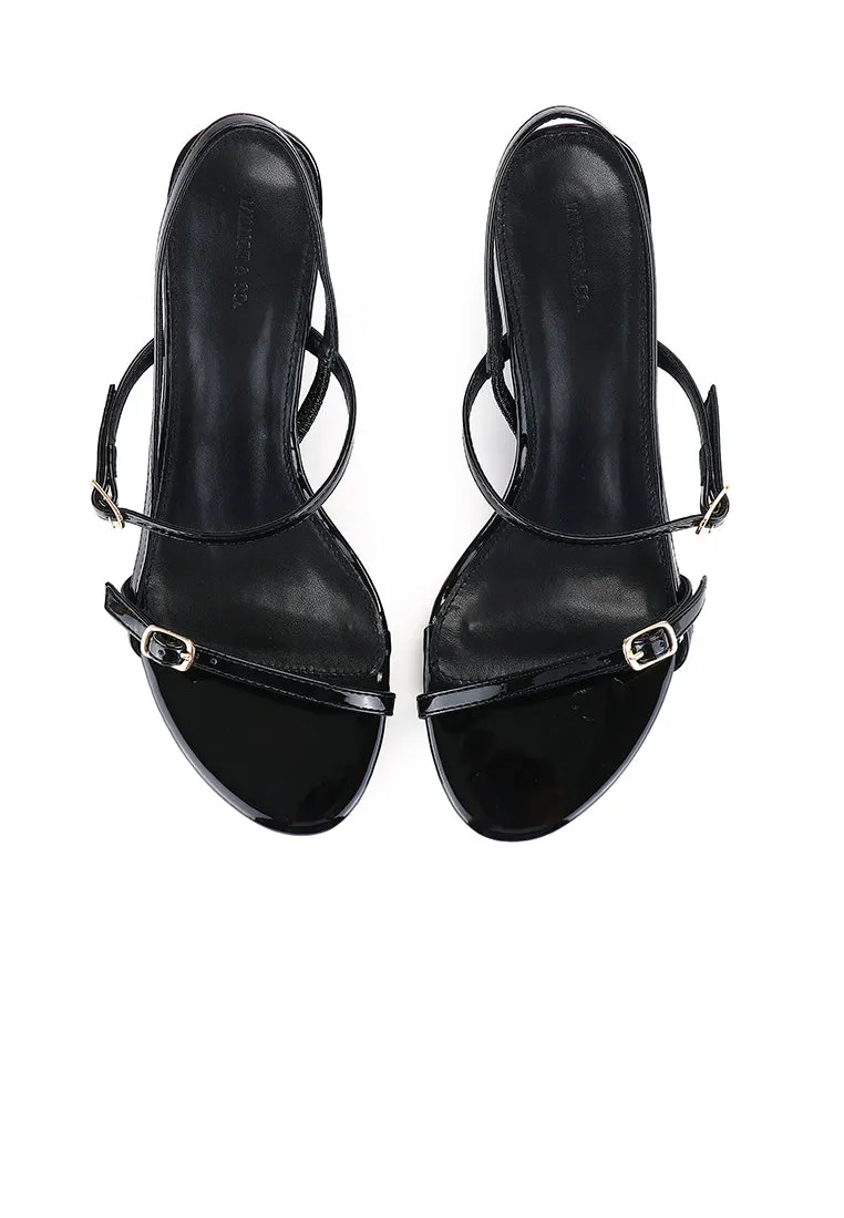 Natalie Strappy Heels (Black)