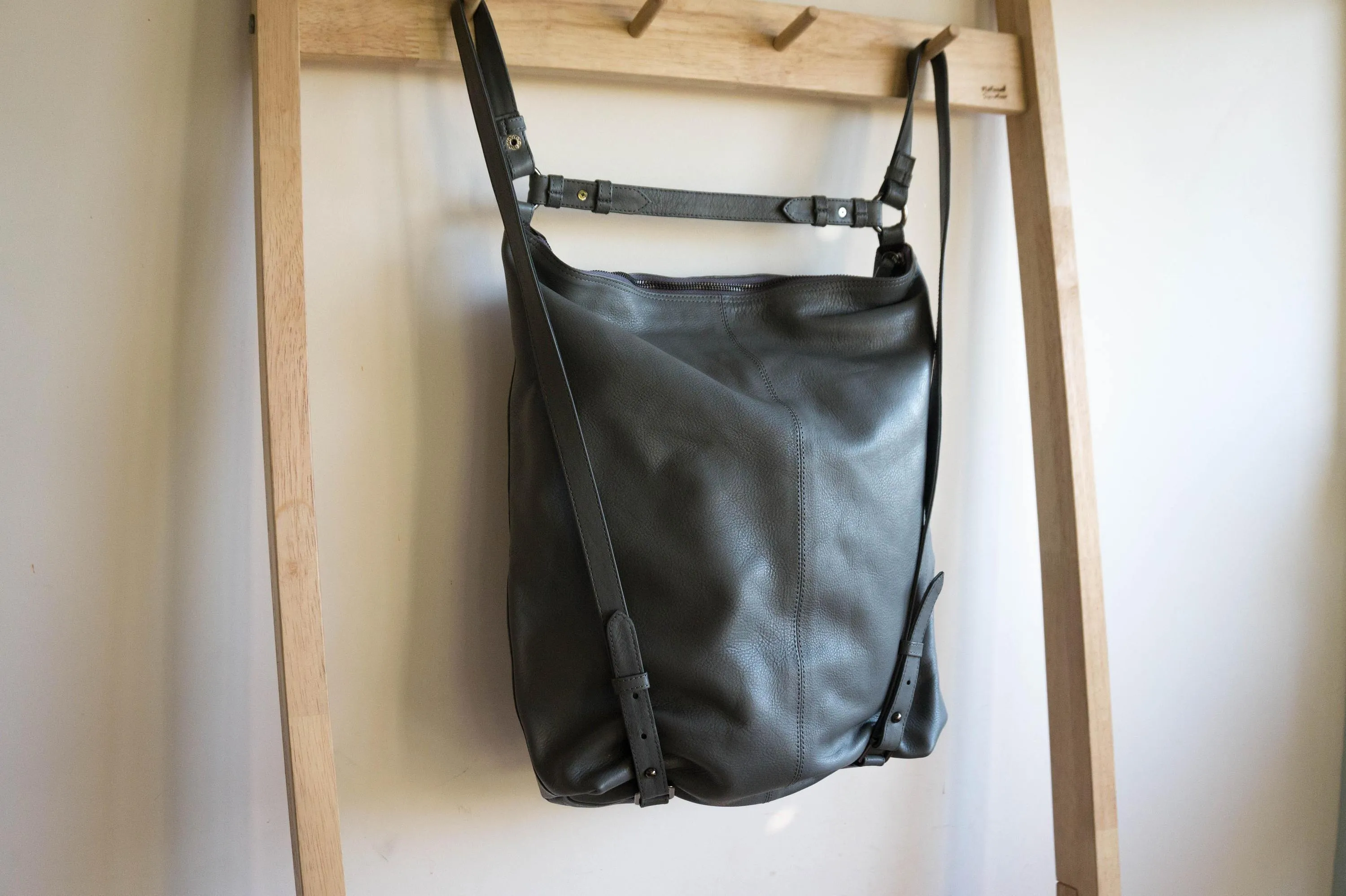 Neve Hobo Convertible Tote in Grey