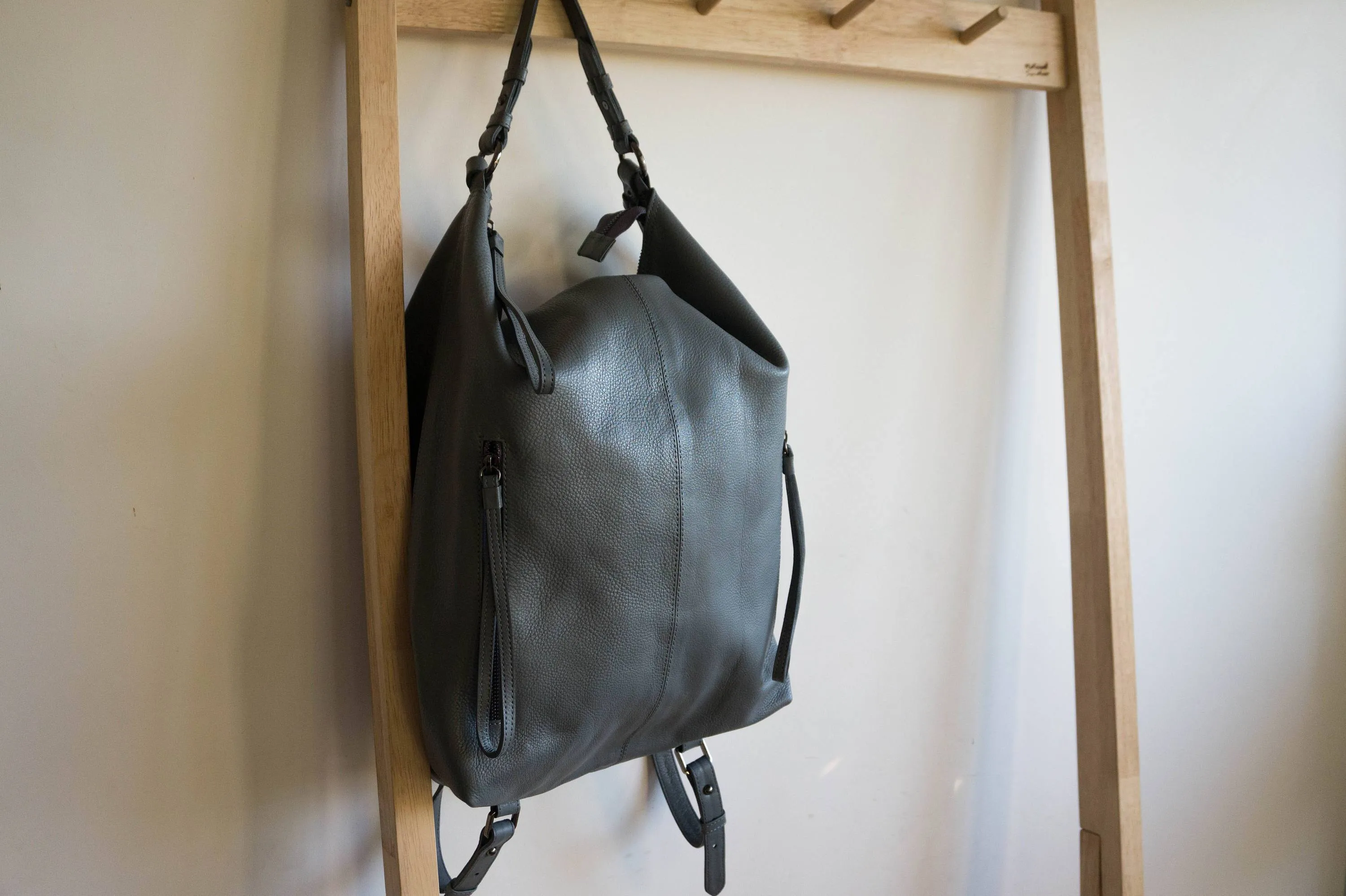 Neve Hobo Convertible Tote in Grey