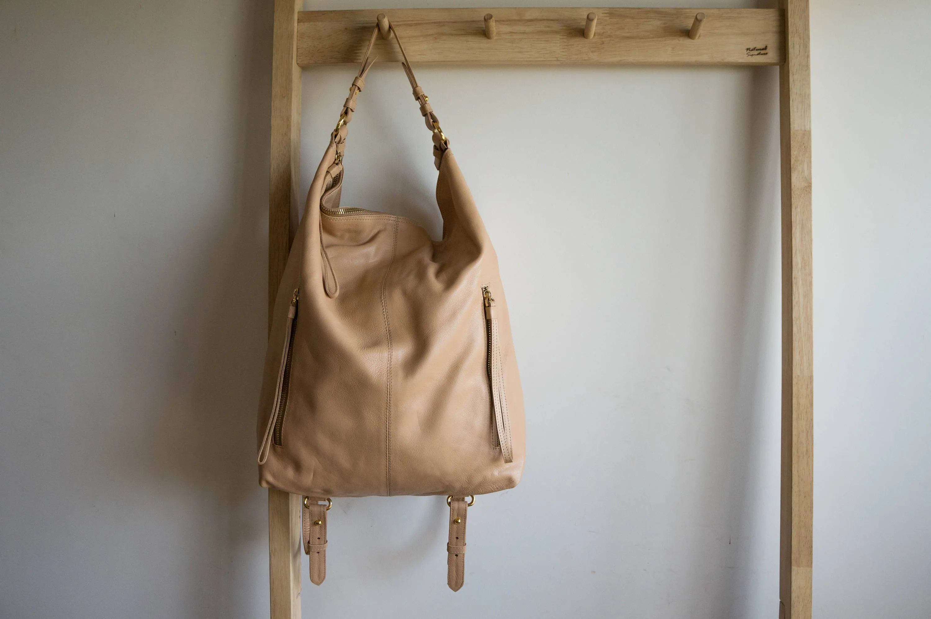 Neve Hobo Convertible Tote in Nude