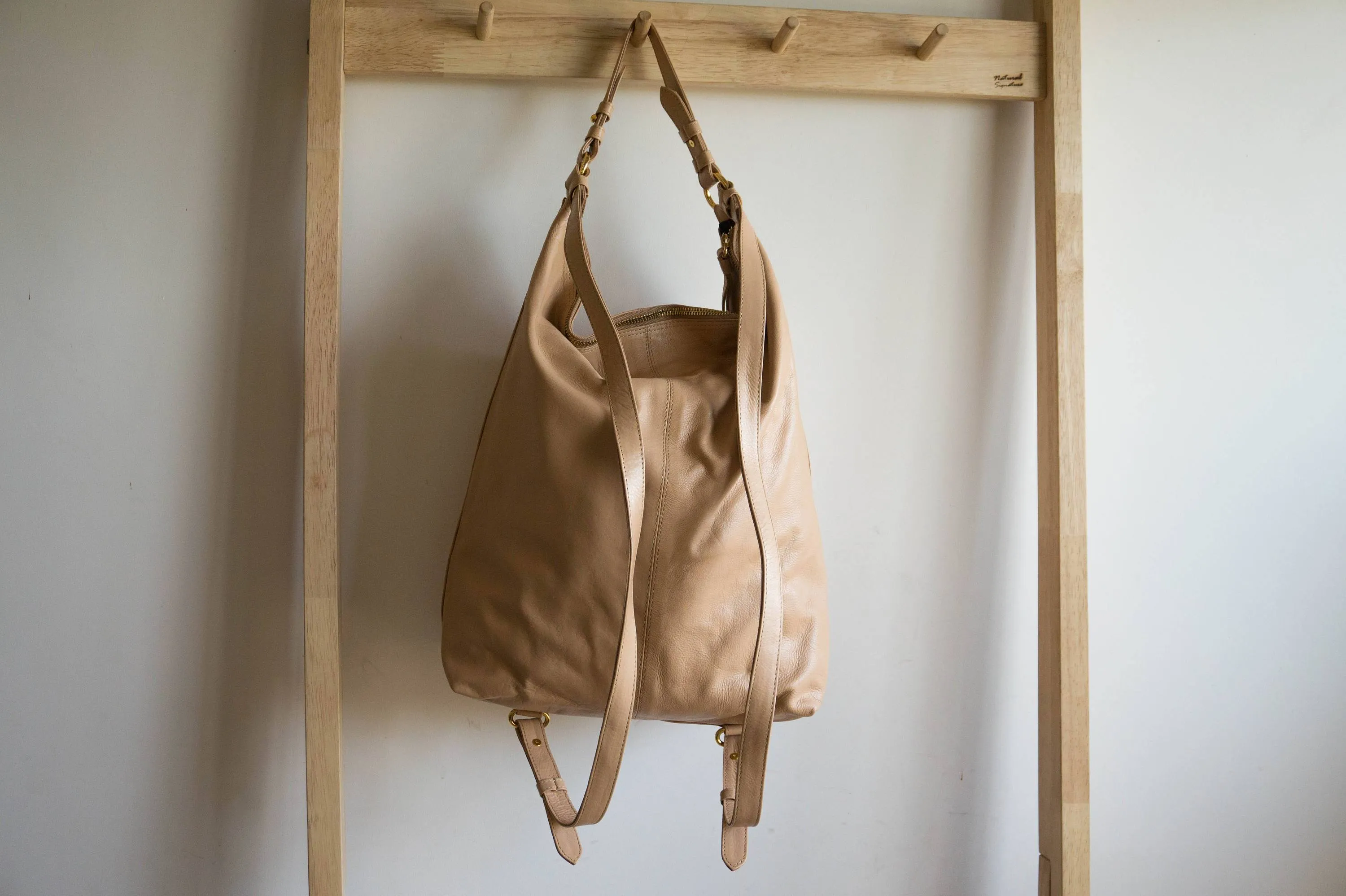 Neve Hobo Convertible Tote in Nude