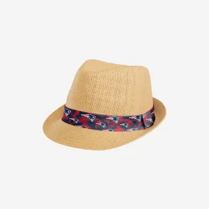 New England Patriots Trilby Straw Hat