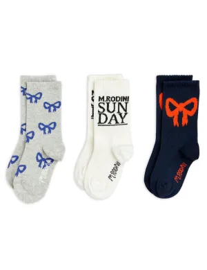 New Mini Rodini | Bow 3-p�ack socks