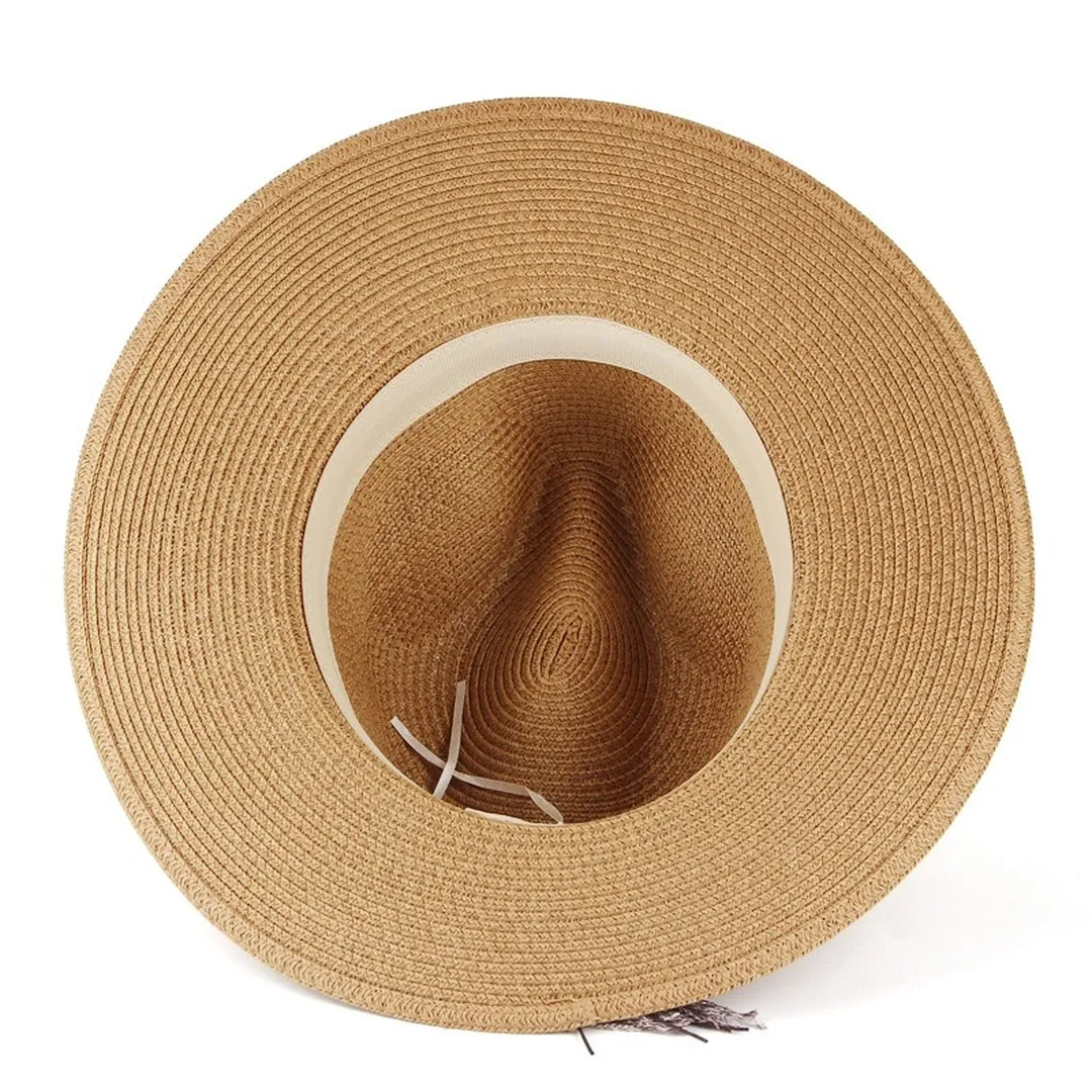 NEWBLOM Creative decoration straw hat Trilby Cowboy hats