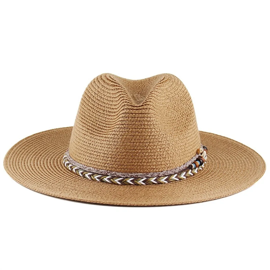 NEWBLOM Creative decoration straw hat Trilby Cowboy hats