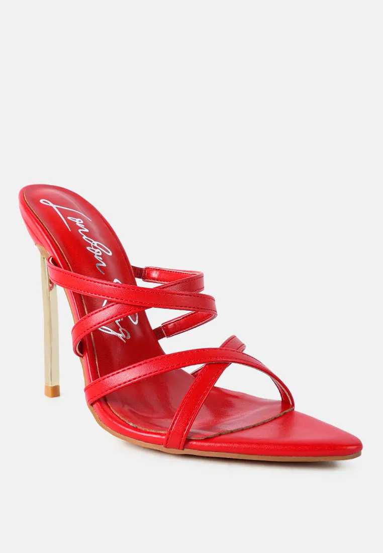 Nightclub Ready Strappy Stiletto Heel Sandal By Ruw