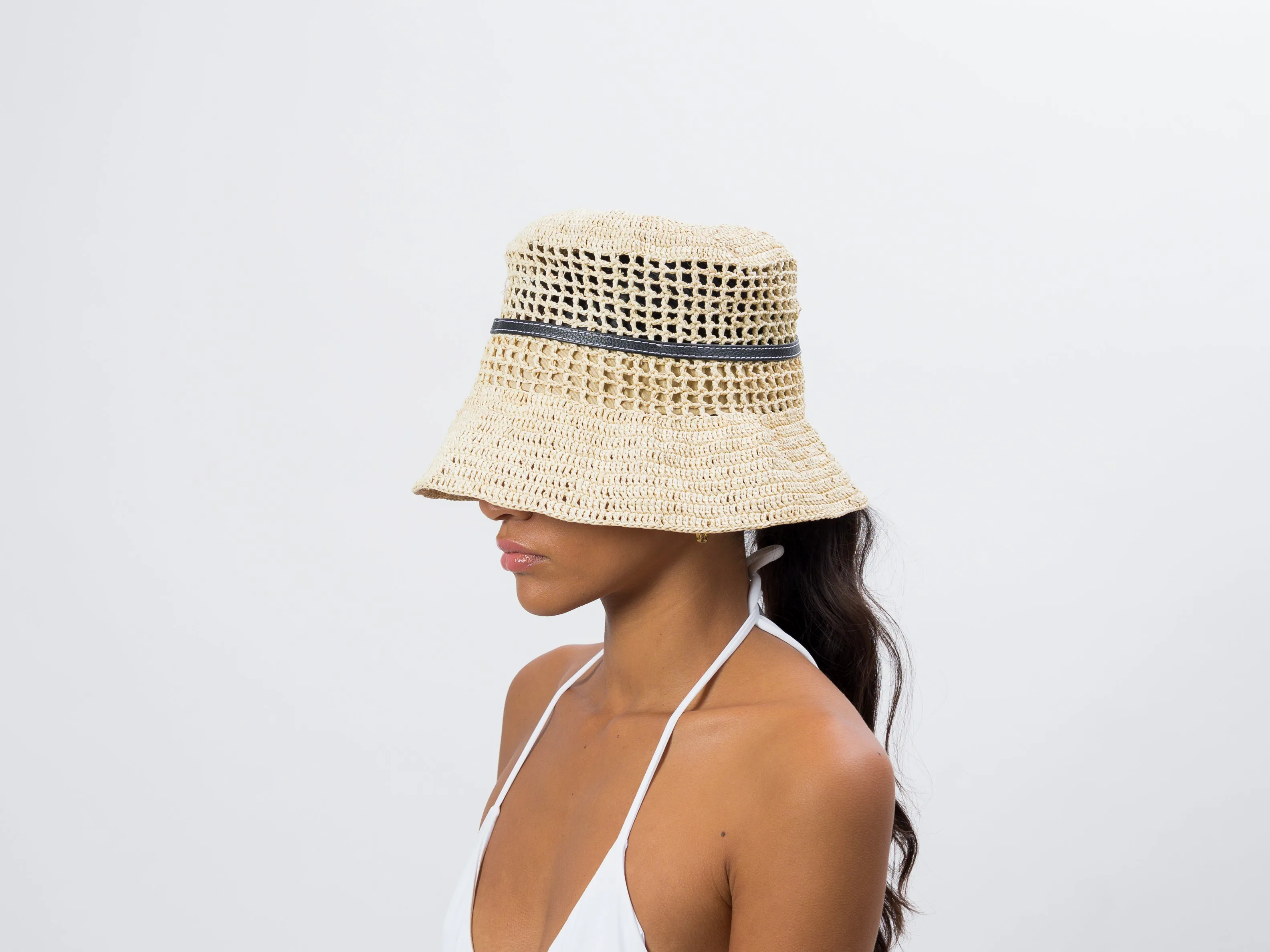 Open weave Lampshade Crochet Hat