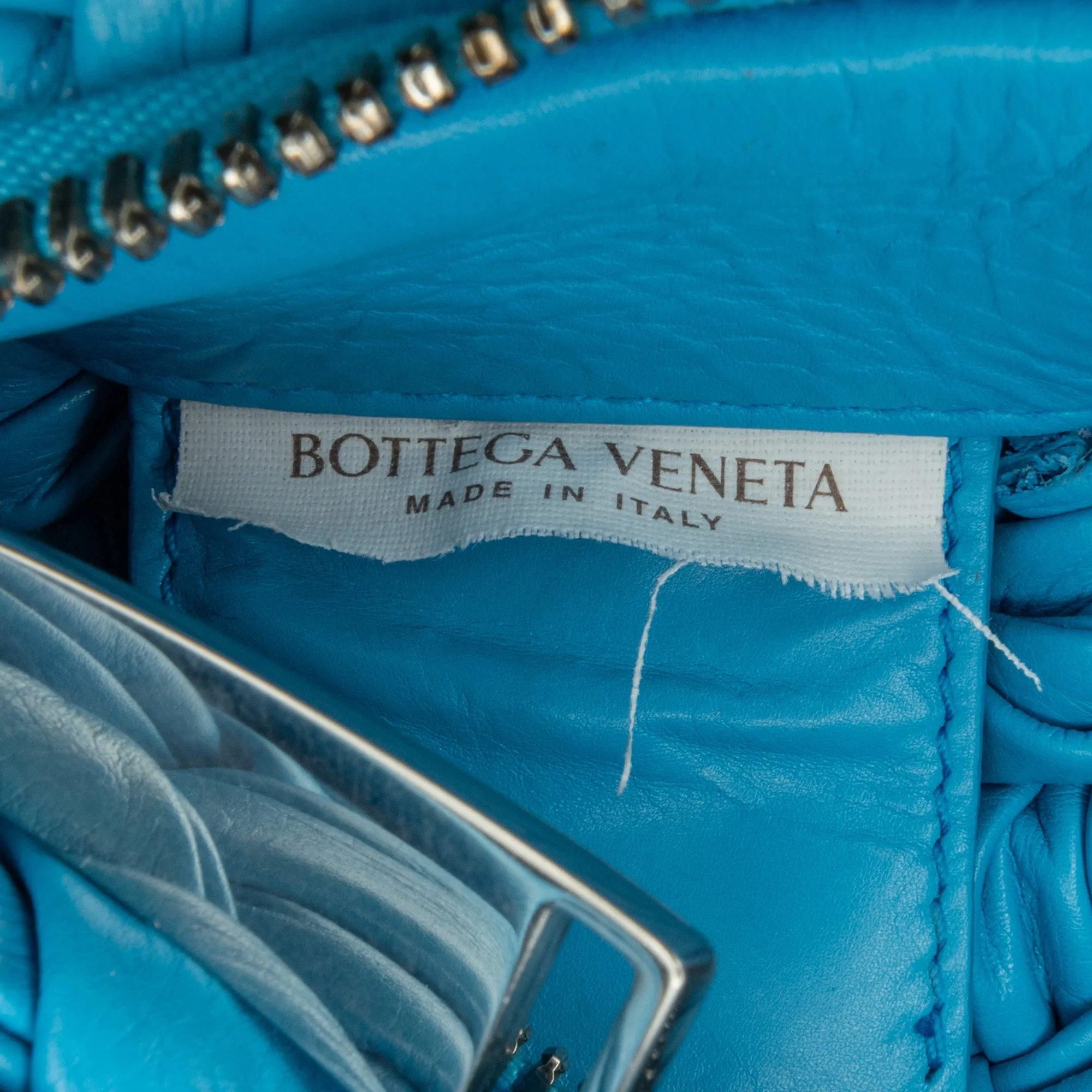 Paper Calfskin Intrecciato Banana Hobo Bag