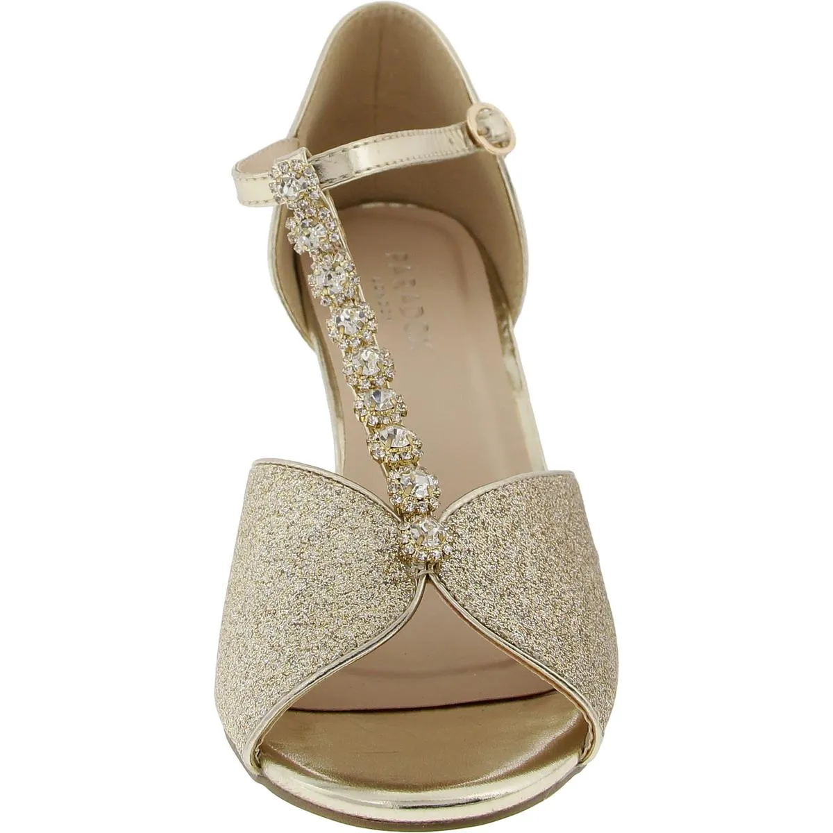 Paradox London Womens Embellished D'Orsay Heels