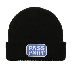 Pass~Port - Yearbook Logo Beanie Black
