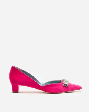 Paula Mini Block Heel - Velvet Pink