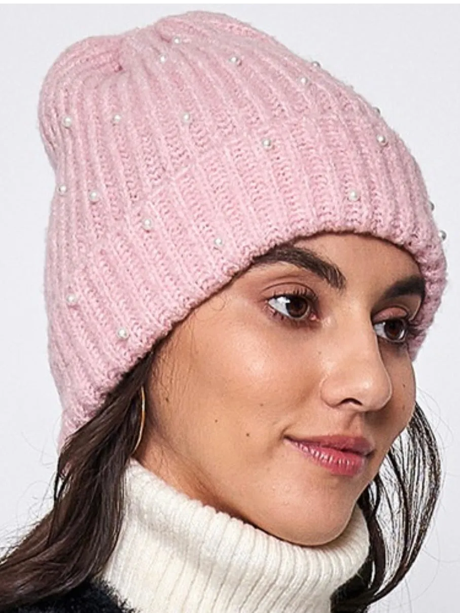 Pearl Accented Beanie