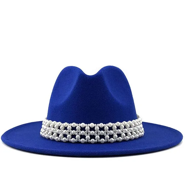 Pearl Ribbon Fedora