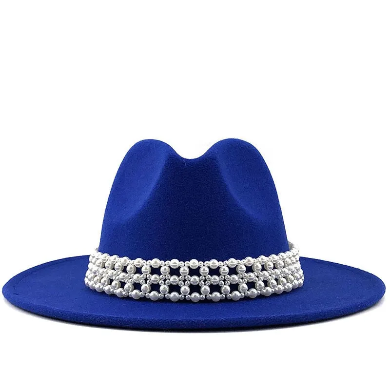 Pearl Ribbon Fedora
