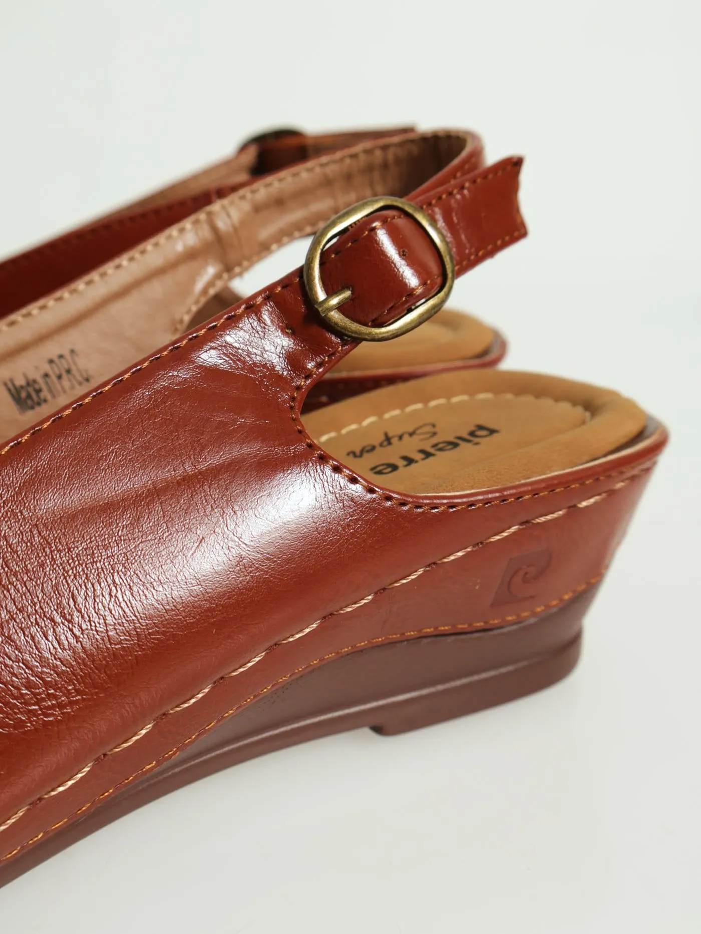 Peep Toe Sling Back Heel - Tan