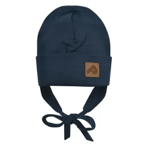 Perlimpinpin Cotton Beanie with Ears - Navy