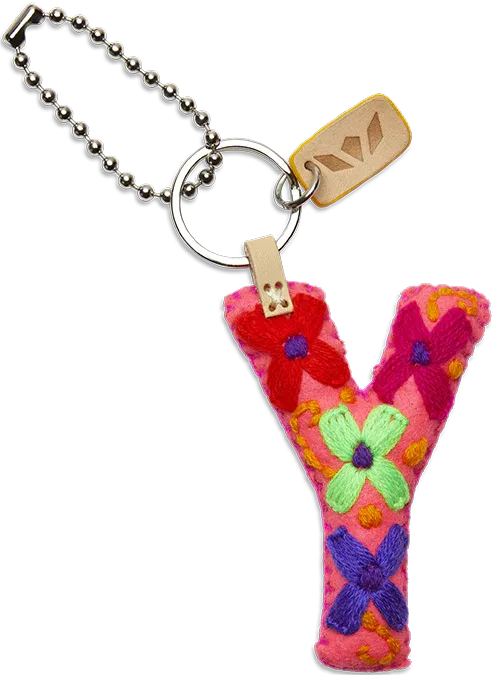 PINK FELT ALPHABET CHARMS