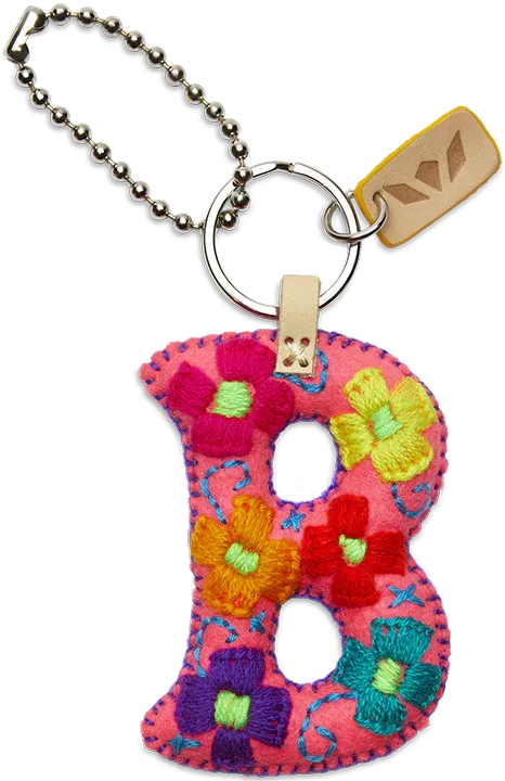 PINK FELT ALPHABET CHARMS