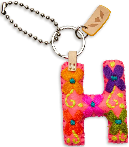 PINK FELT ALPHABET CHARMS