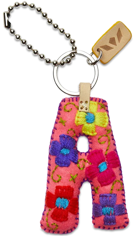 PINK FELT ALPHABET CHARMS