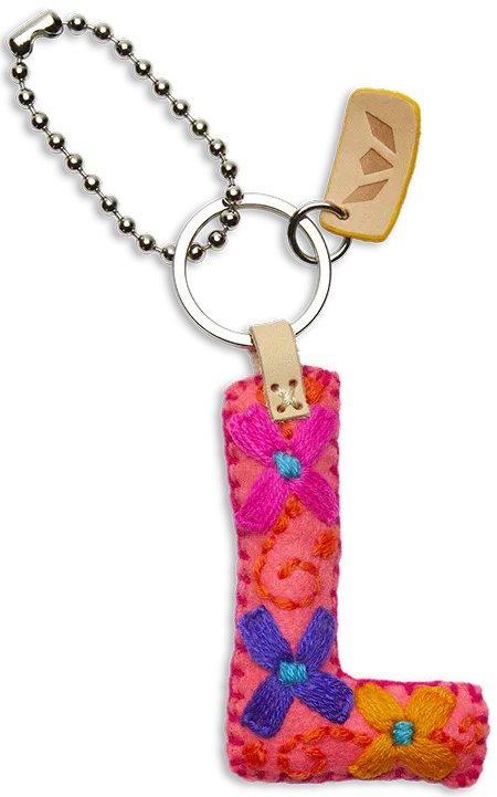 PINK FELT ALPHABET CHARMS