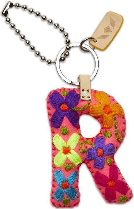 PINK FELT ALPHABET CHARMS