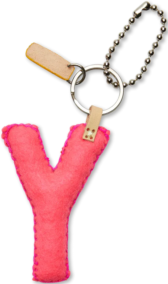 PINK FELT ALPHABET CHARMS