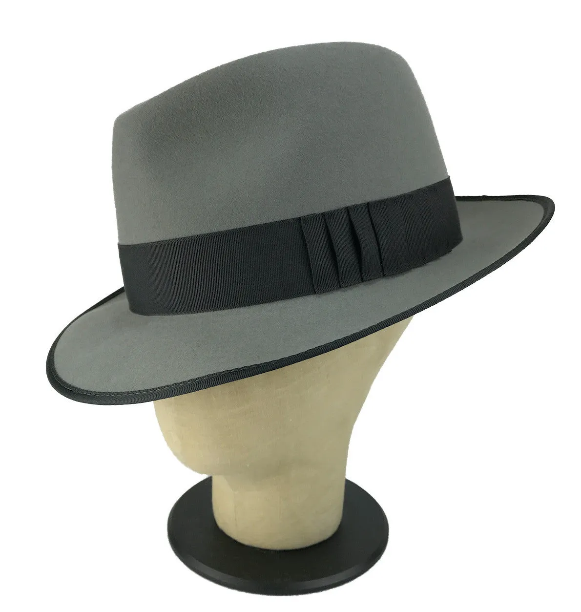 pleated hatband fedora