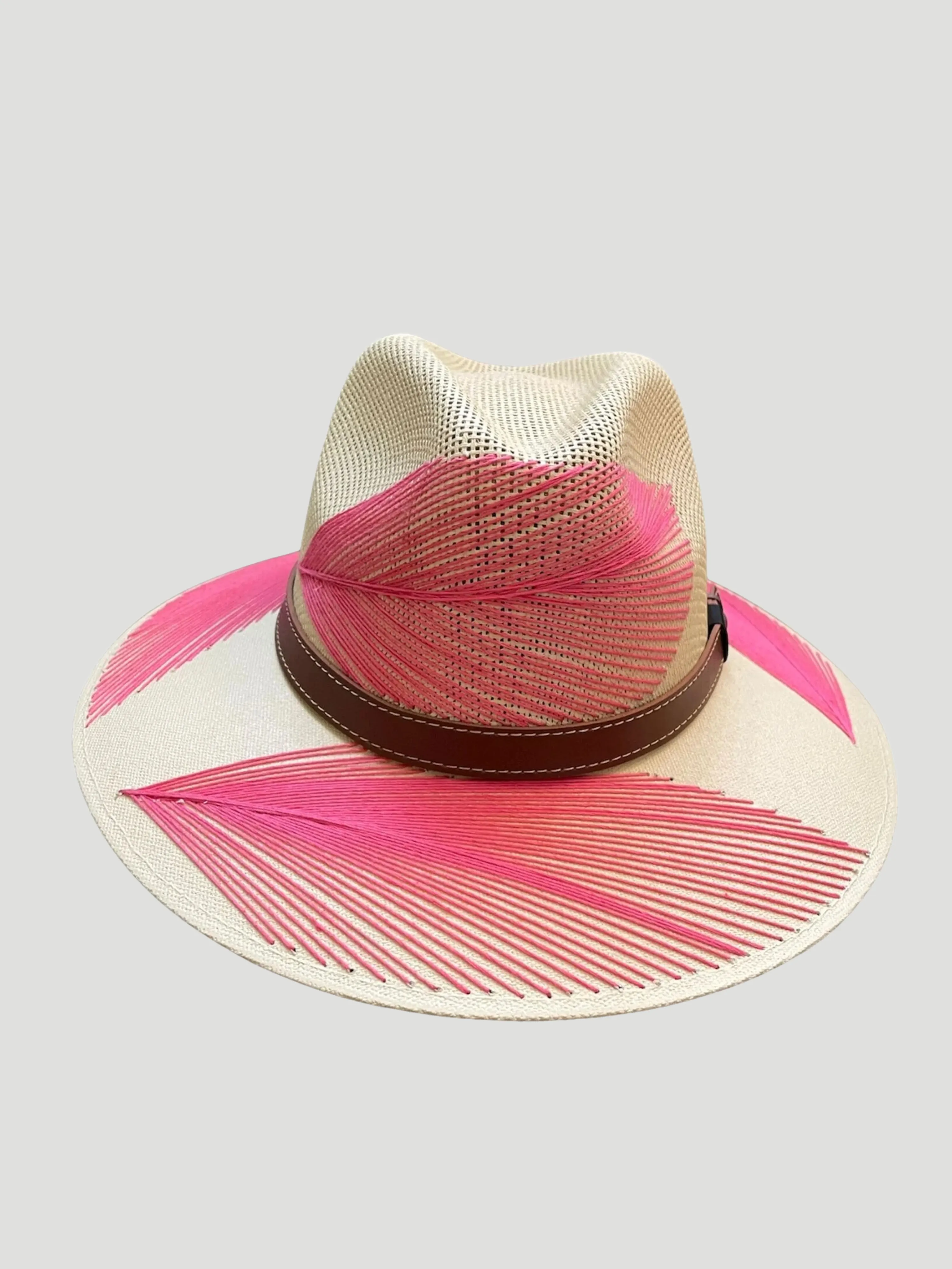 Plumas Hat in Pink