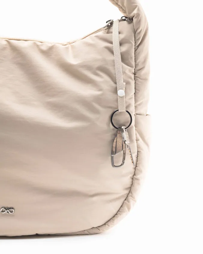 POSH SLOUCHY HOBO IN CRÈME