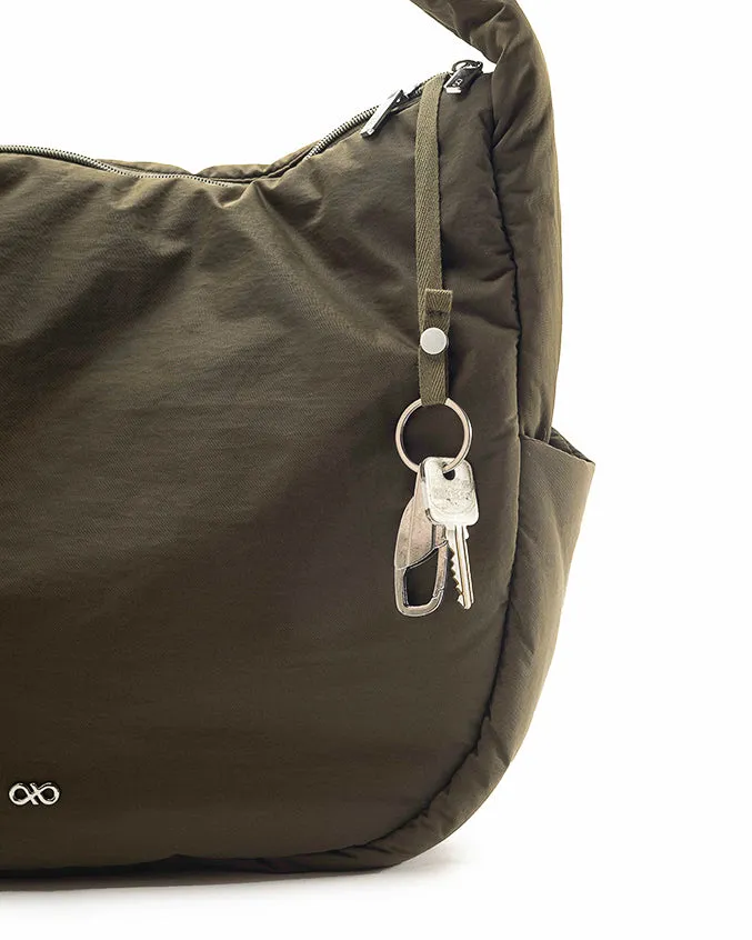 POSH SLOUCHY HOBO IN KHAKI
