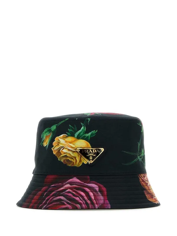 Prada Black Bucket Hats