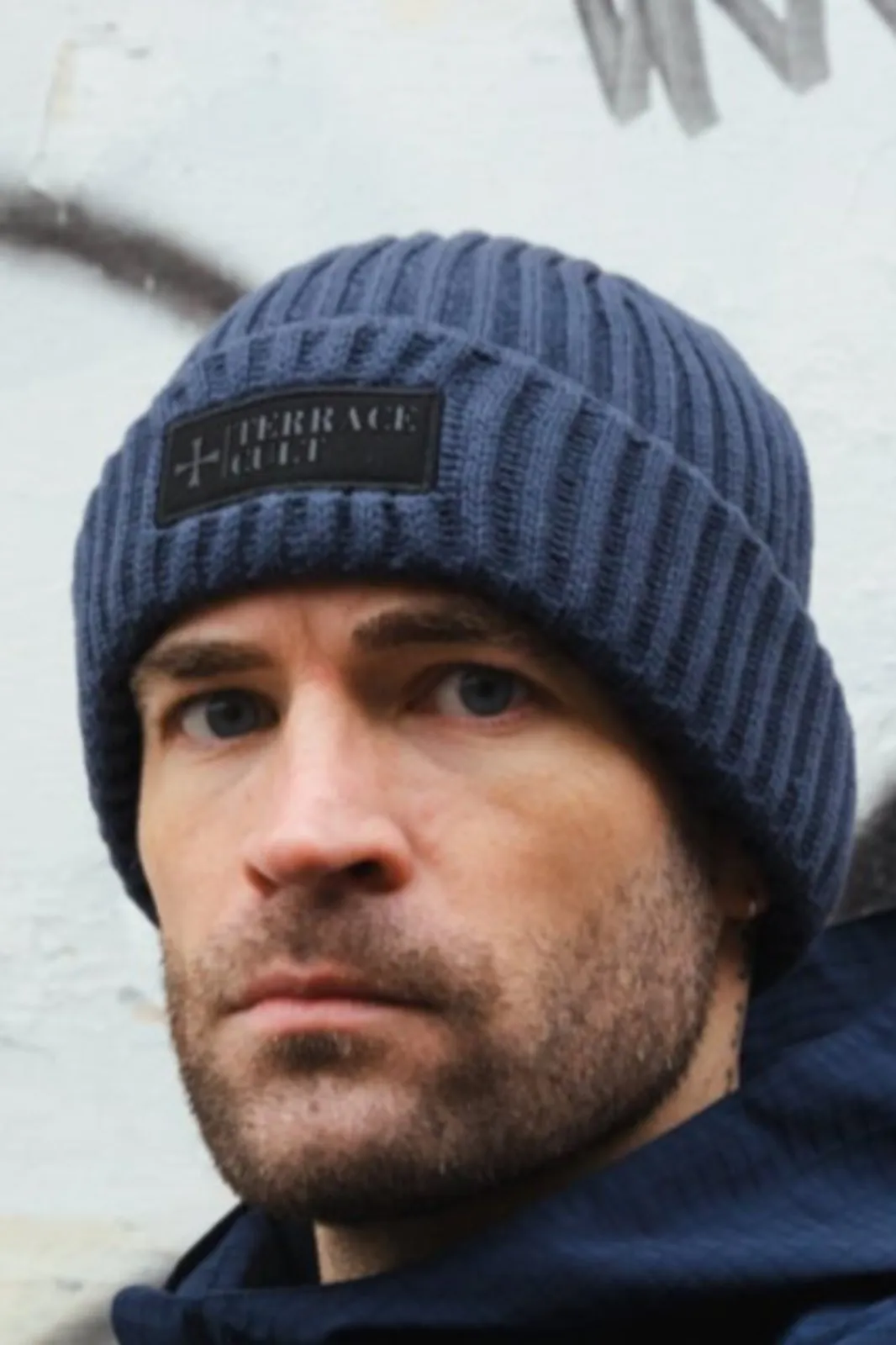 Premium Ribbed Beanie :: Navy
