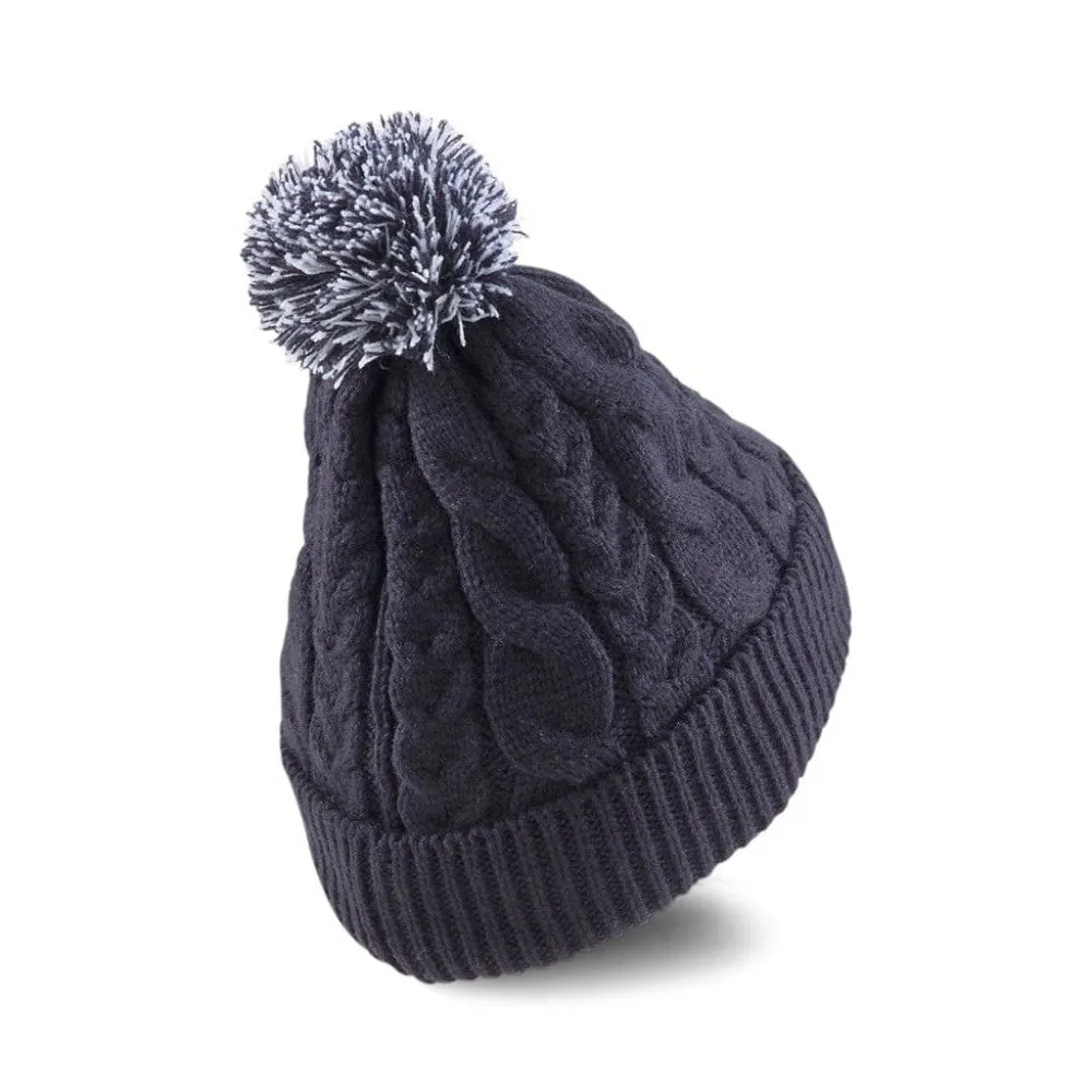 Puma Womens Cable Pom Beanie