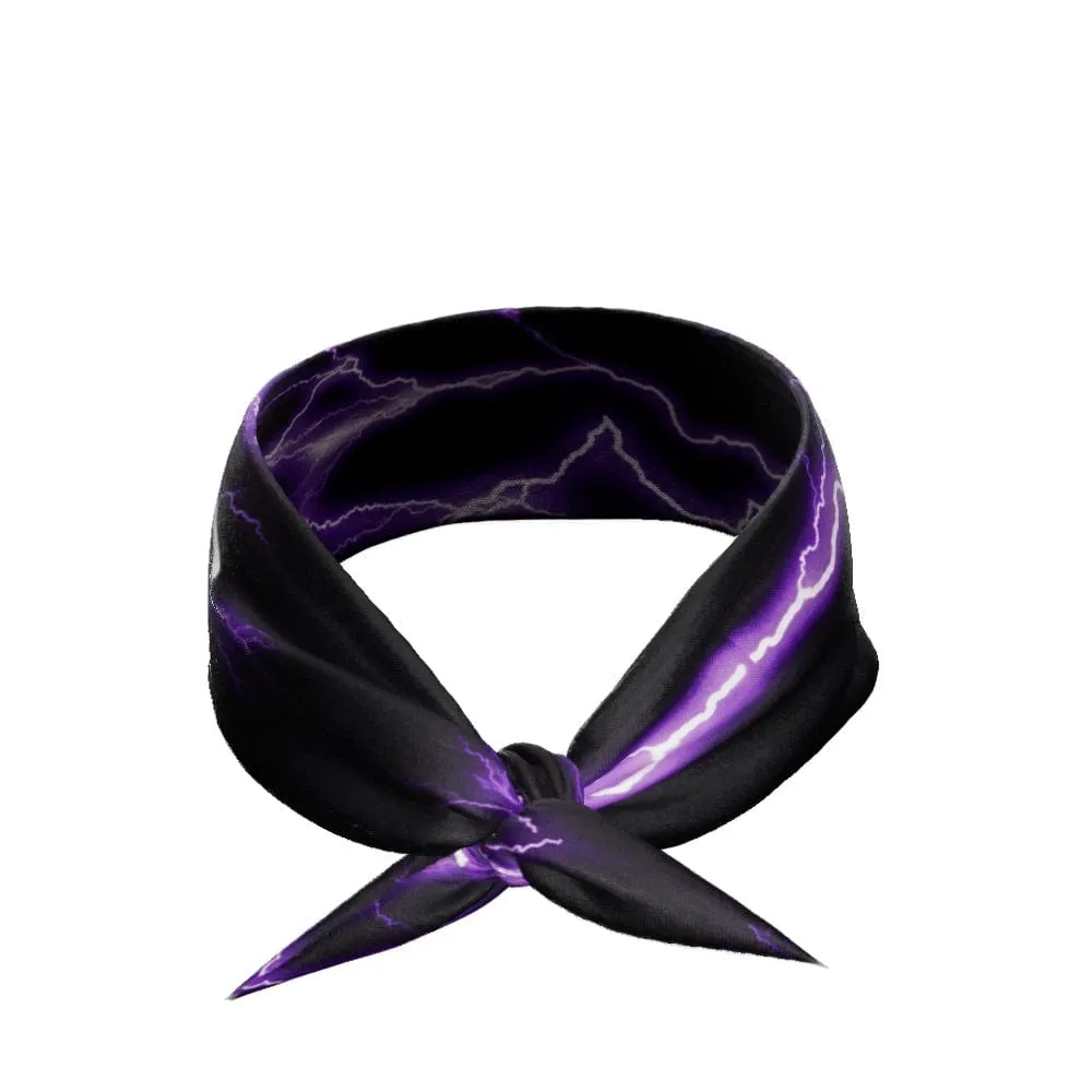 Purple Lightning Tie Headband | Elite Athletic Gear