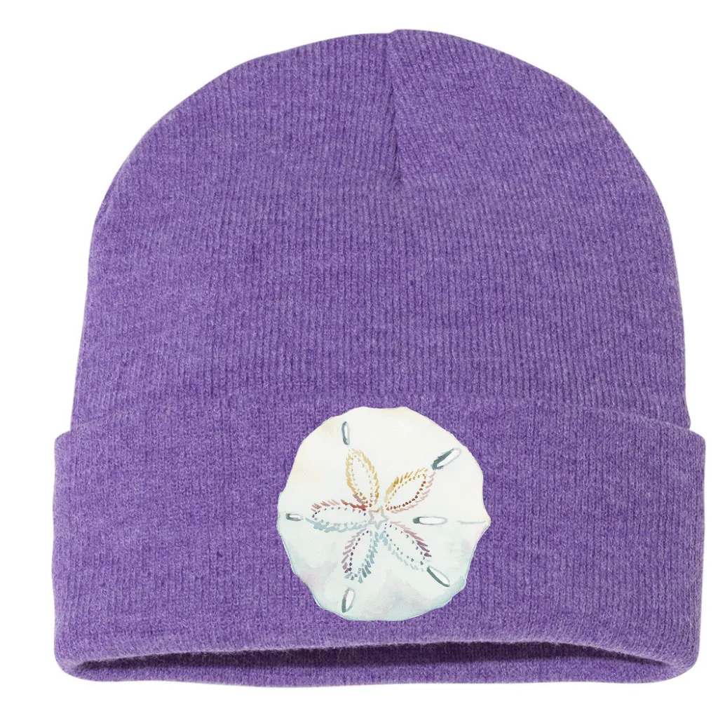 Purple Sand Dollar Beanie