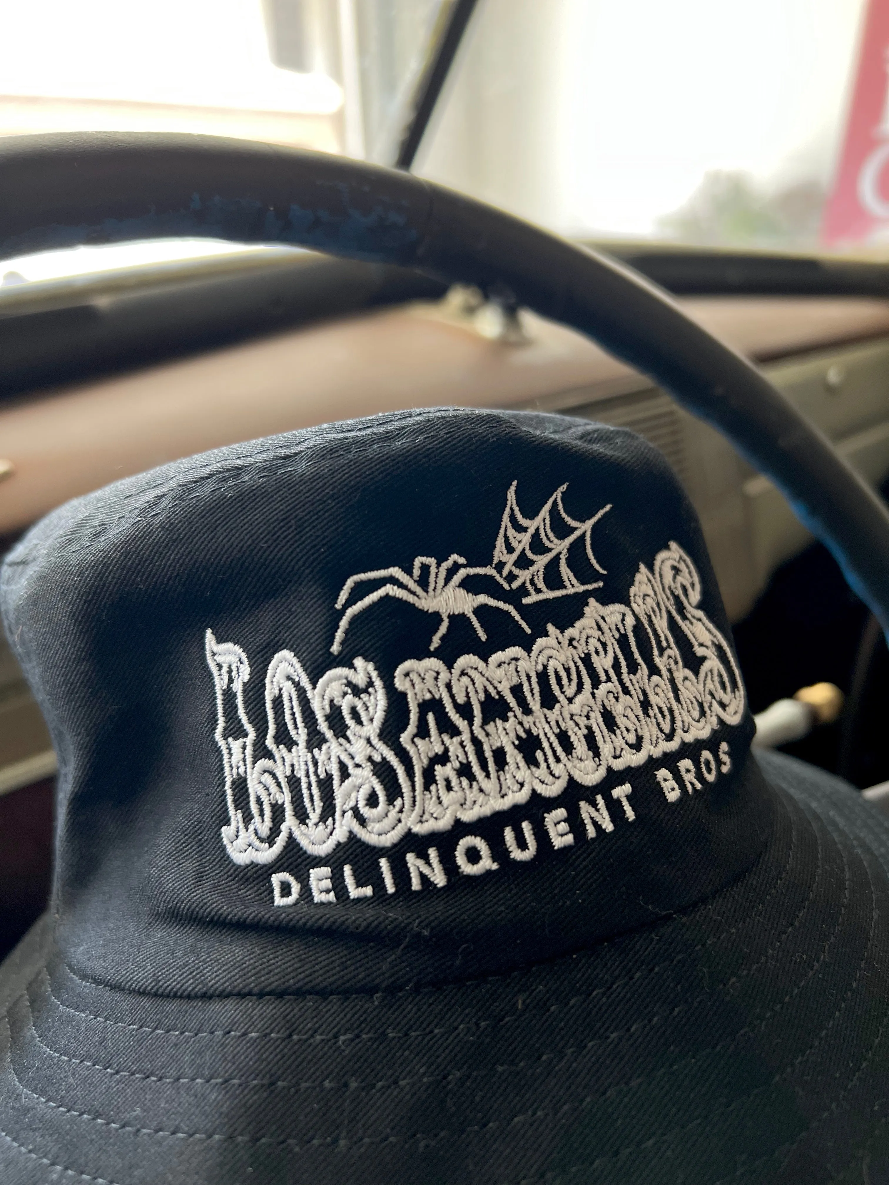 "Good times,Bad times" Bucket Hat in Black
