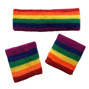 Rainbow Sweat Band Set (3pc)
