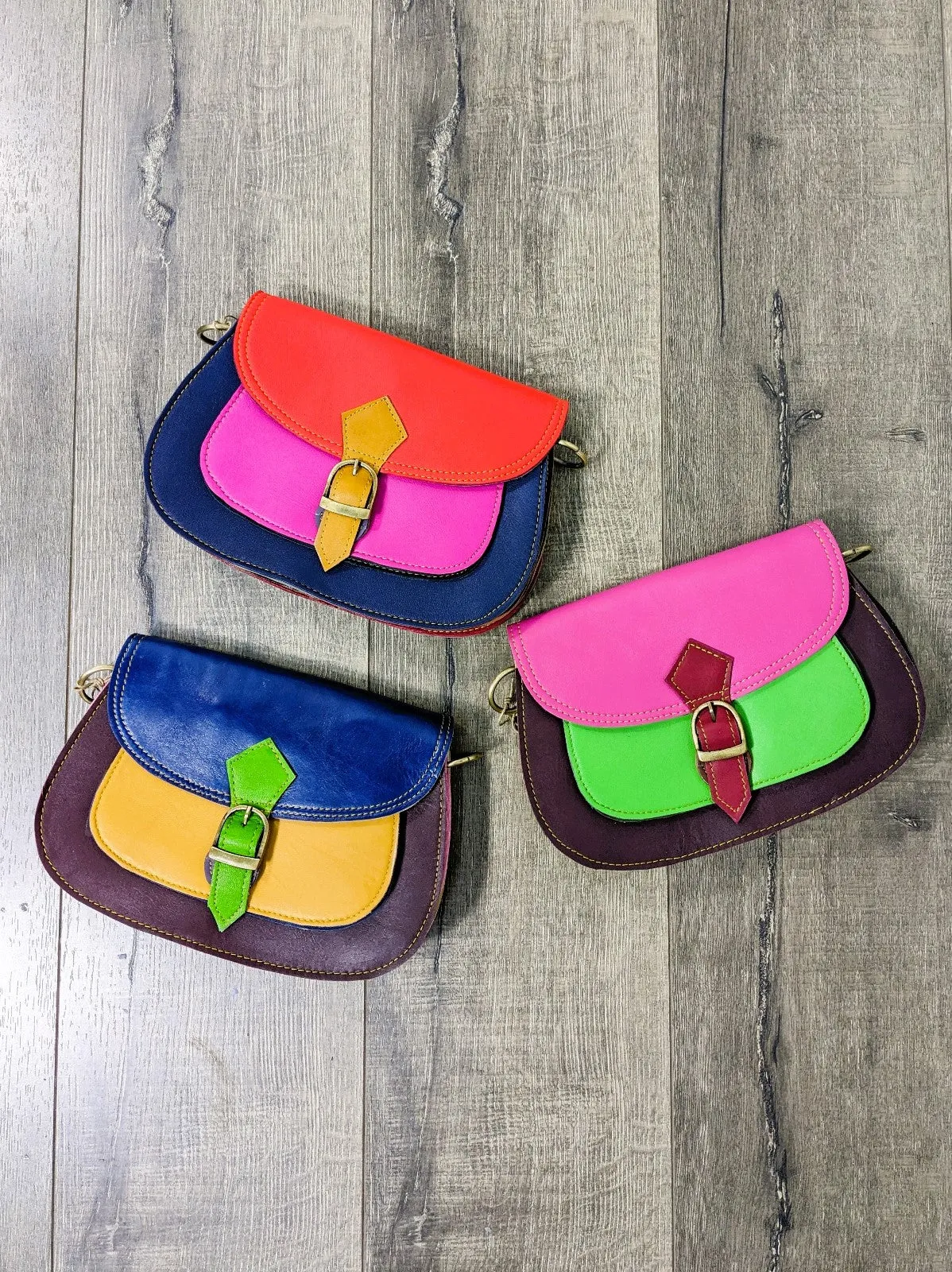 Recycled Leather Shoulder Bag