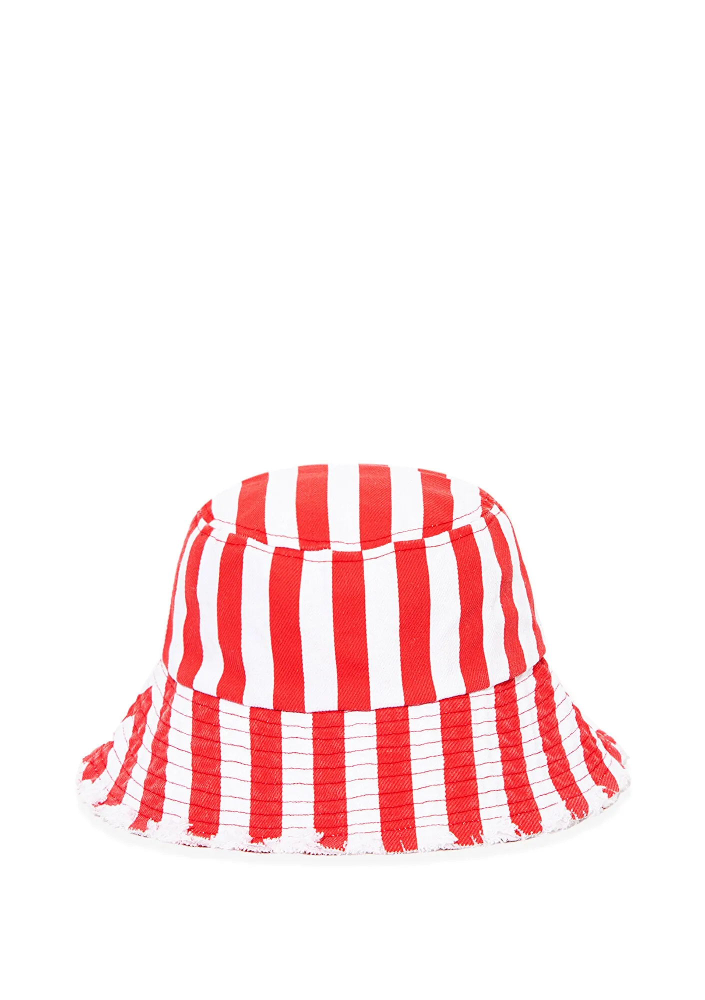 Red Striped Bucket Hat