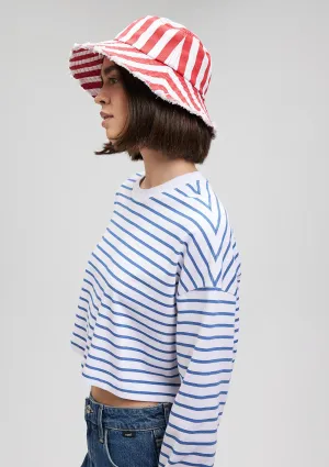 Red Striped Bucket Hat