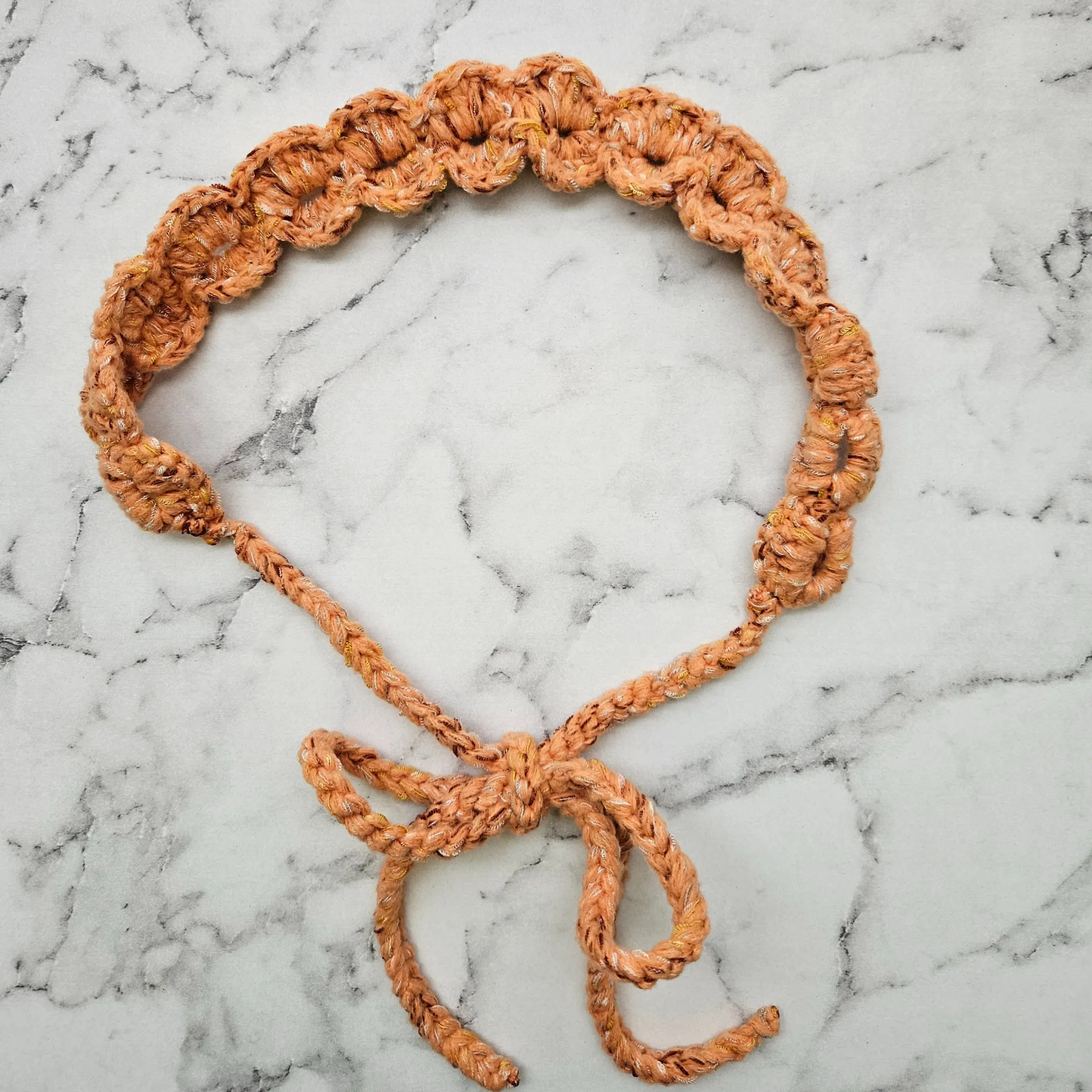 Rita Rosa Ocean Ripple-Style Handmade Crochet Tie-Back Headbands