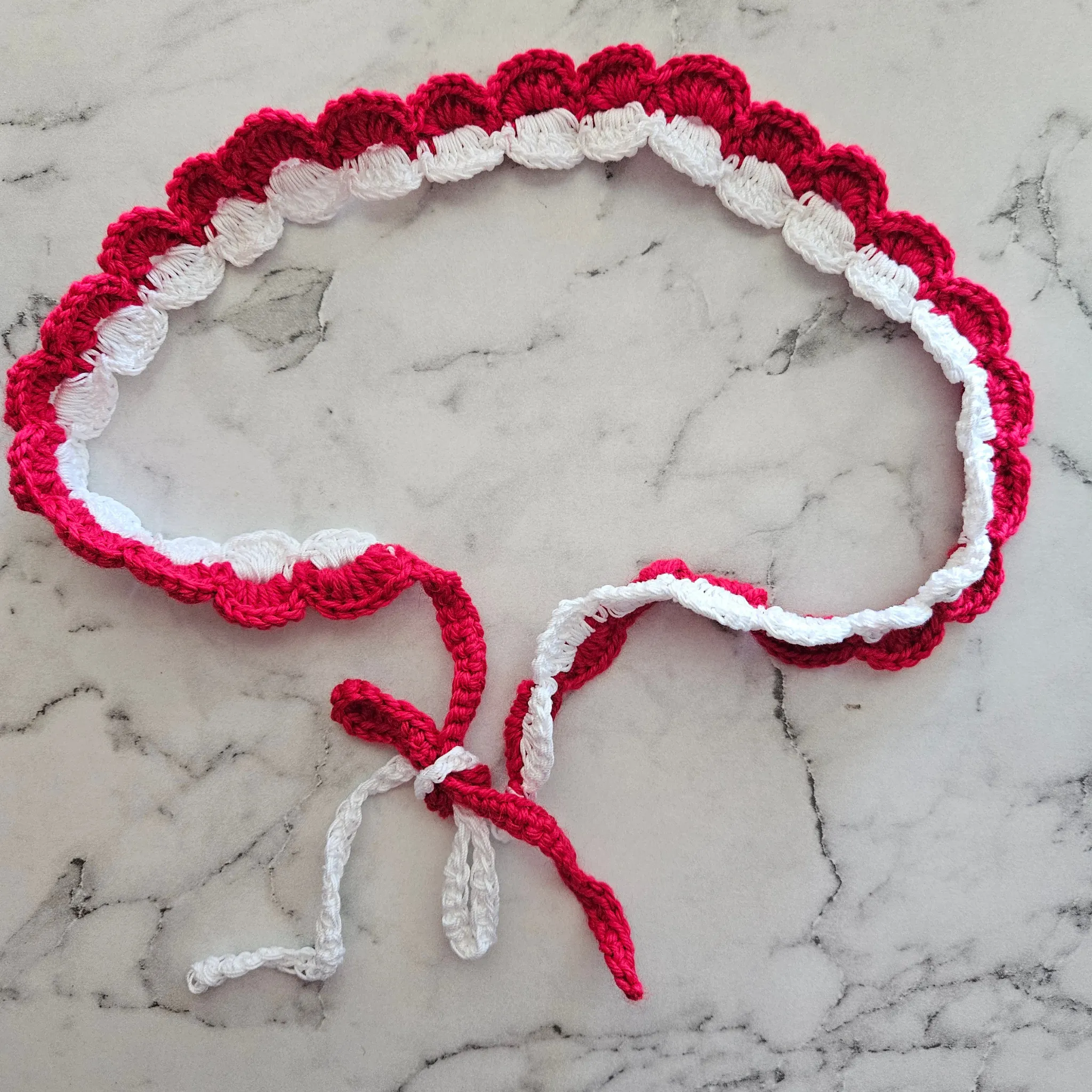Rita Rosa Ocean Ripple-Style Handmade Crochet Tie-Back Headbands