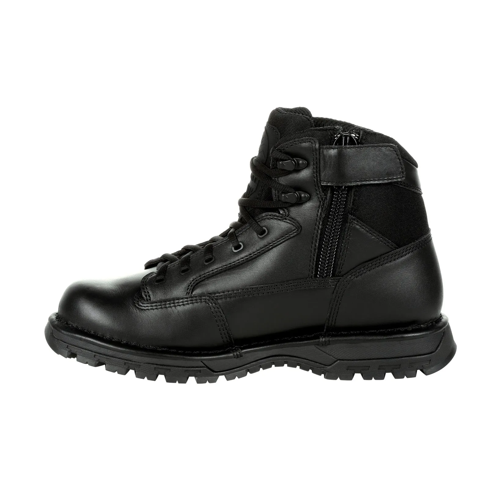 Rocky Portland 6" Size Zip Waterproof RKD0071 Mens Black Wide Tactical Boots