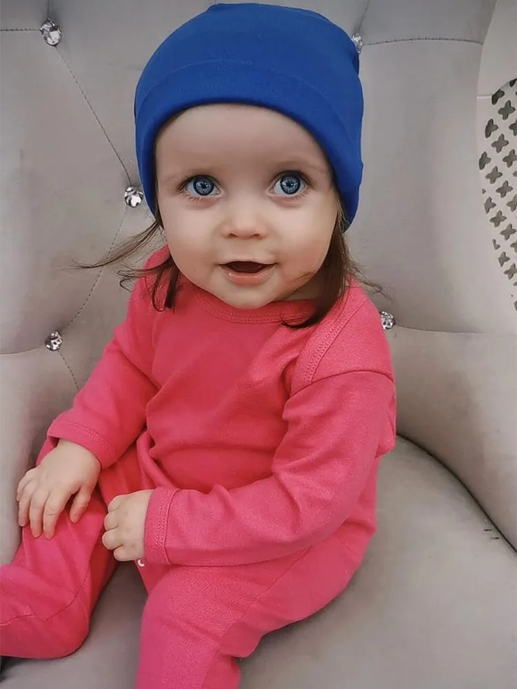 Royal Blue Beanie Baby Hat  - Everyday Collection - 3-12 Months