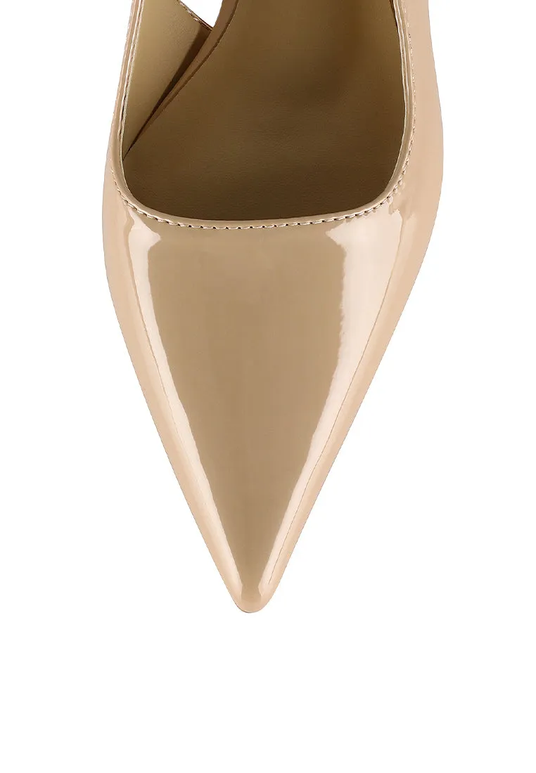 Ruby Patent Pumps Heels (Tan)