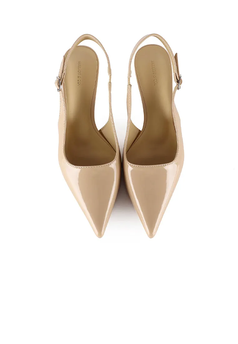 Ruby Patent Pumps Heels (Tan)