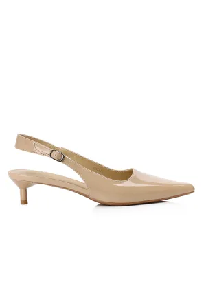 Ruby Patent Pumps Heels (Tan)